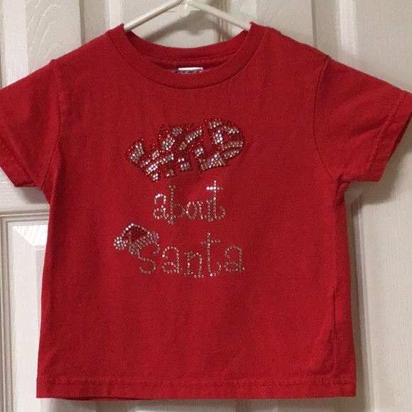 COUTURE WILD ABOUT SANTA RED TEE 4 - Picture 4 of 7